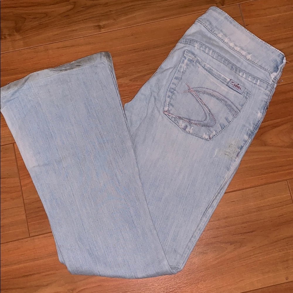Silver jeans